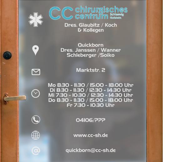 Öffnungszeiten Aufkleber selber gestalten