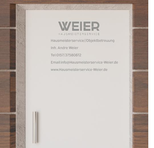 Türaufkleber selber gestalten