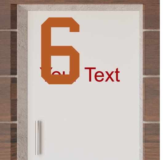 Türaufkleber selber gestalten