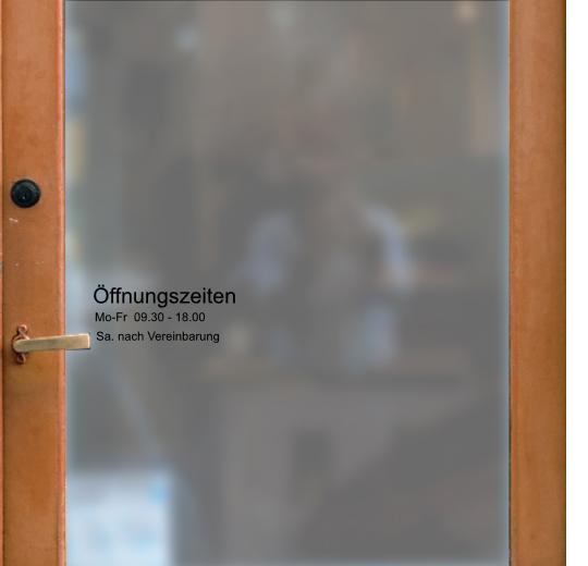 Öffnungszeiten Aufkleber selber gestalten
