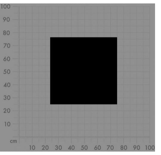 Aufkleber selber gestalten - Arbeitsfläche 100cm x 100cm
