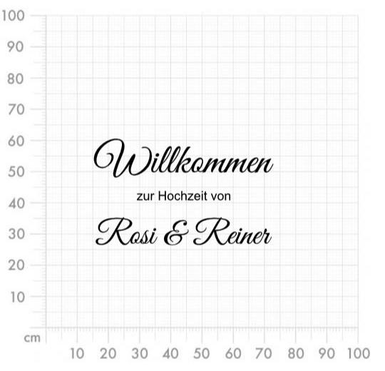 Aufkleber selber gestalten - Arbeitsfläche 100cm x 100cm