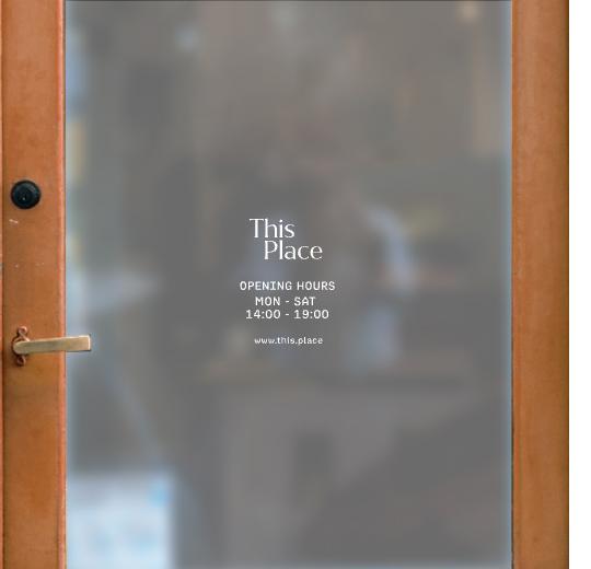 Öffnungszeiten Aufkleber selber gestalten