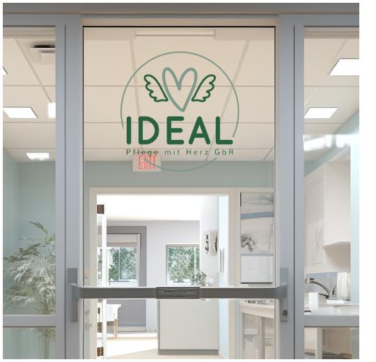 Glastüraufkleber selber gestalten