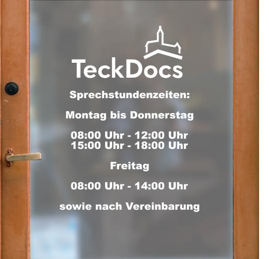 Öffnungszeiten Aufkleber selber gestalten