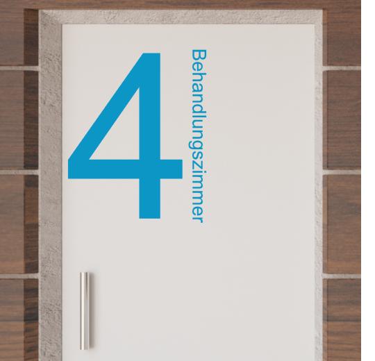 Türaufkleber selber gestalten