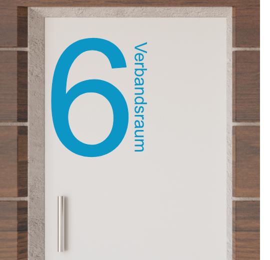 Türaufkleber selber gestalten