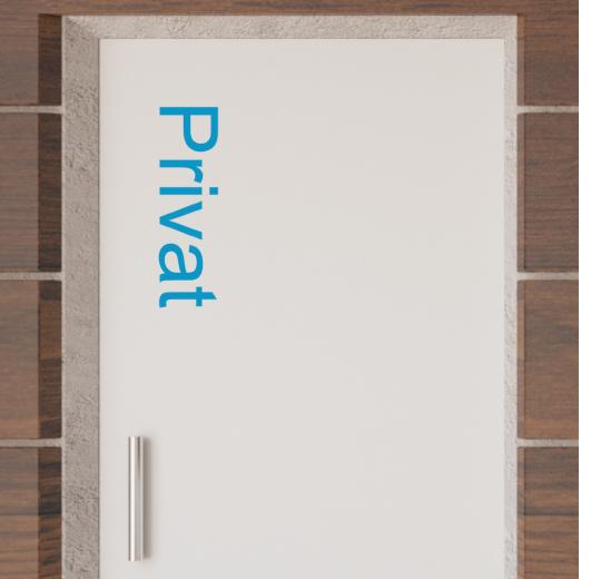 Türaufkleber selber gestalten