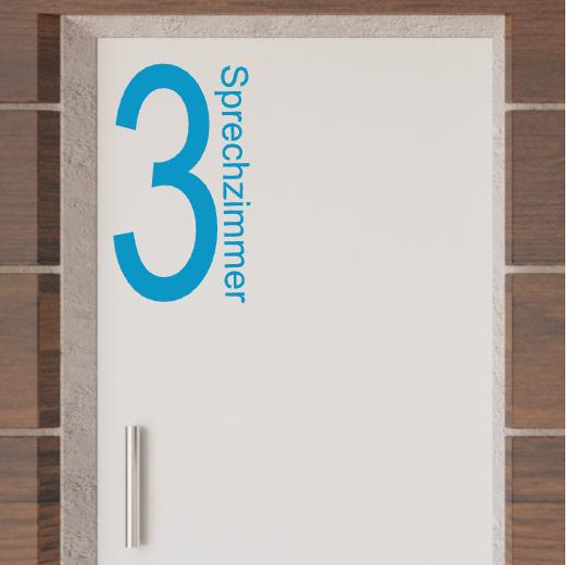 Türaufkleber selber gestalten