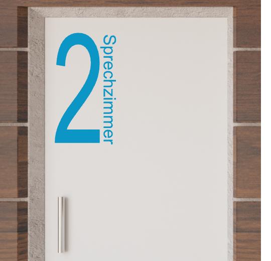 Türaufkleber selber gestalten