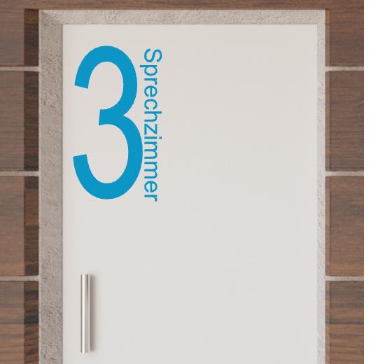 Türaufkleber selber gestalten