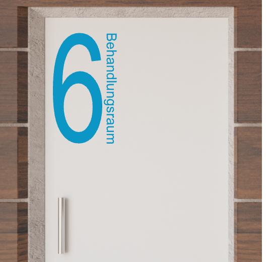 Türaufkleber selber gestalten