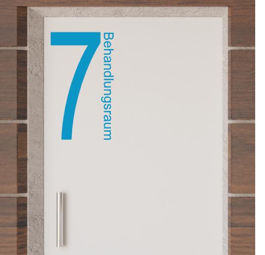 Türaufkleber selber gestalten