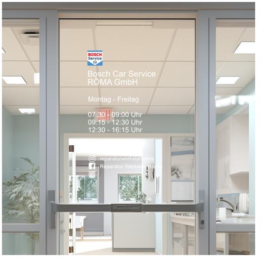 Glastüraufkleber selber gestalten