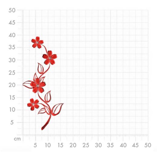 Aufkleber selber gestalten - Arbeitsfläche 50cm x 50cm