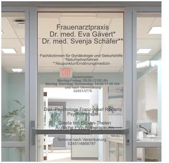 Glastüraufkleber selber gestalten