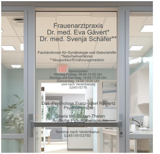 Glastüraufkleber selber gestalten