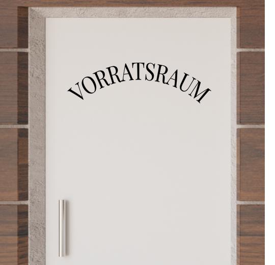 Türaufkleber selber gestalten