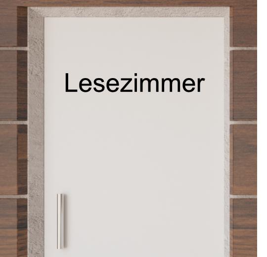 Türaufkleber selber gestalten