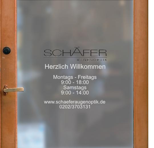 Öffnungszeiten Aufkleber selber gestalten