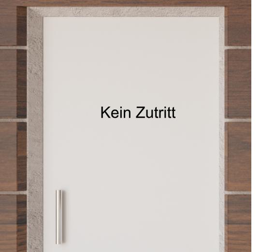 Türaufkleber selber gestalten