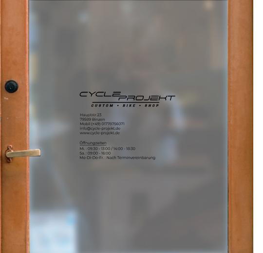 Öffnungszeiten Aufkleber selber gestalten