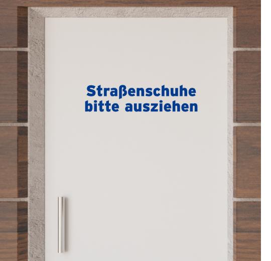 Türaufkleber selber gestalten