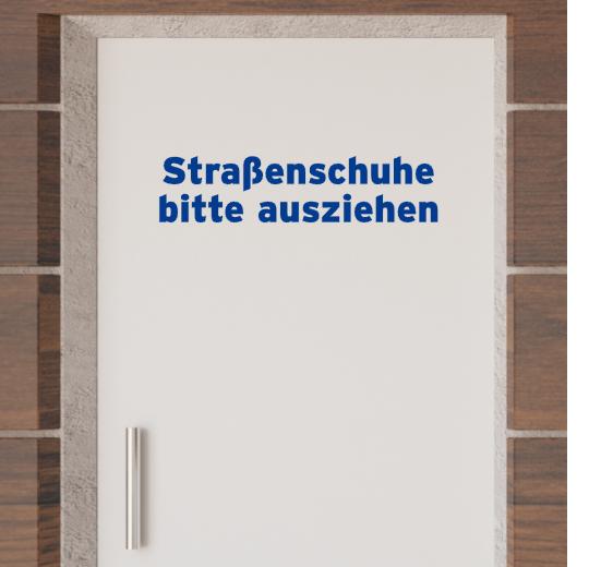 Türaufkleber selber gestalten