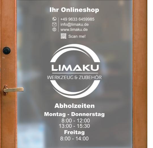 Öffnungszeiten Aufkleber selber gestalten