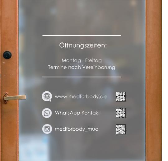 Öffnungszeiten Aufkleber selber gestalten