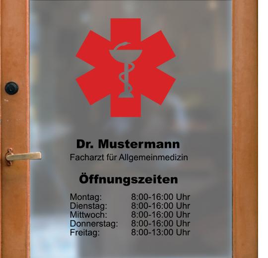 Öffnungszeiten Aufkleber selber gestalten