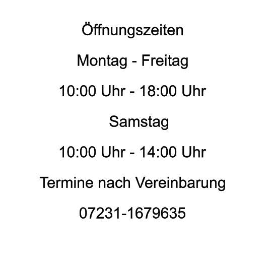 Öffnungszeiten Aufkleber selber gestalten