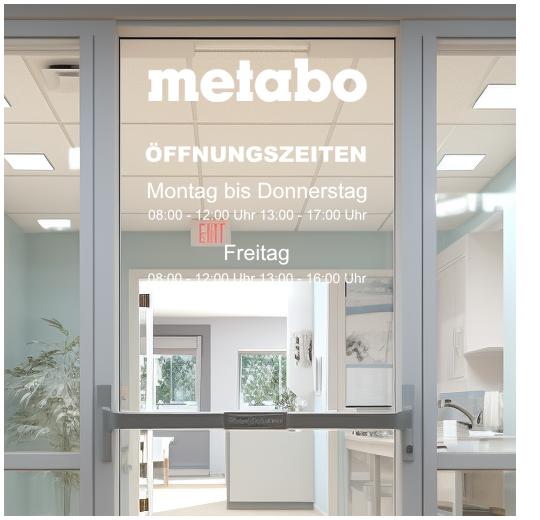 Glastüraufkleber selber gestalten