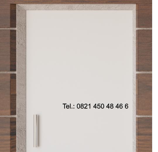 Türaufkleber selber gestalten