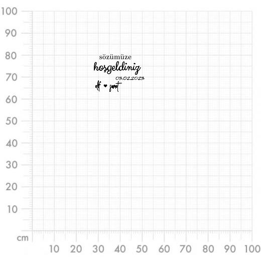 Aufkleber selber gestalten - Arbeitsfläche 100cm x 100cm