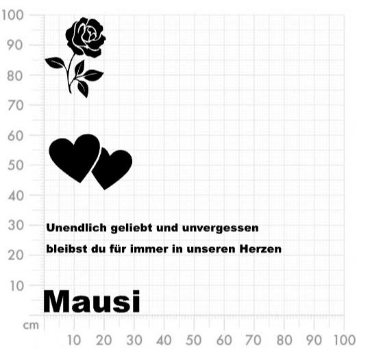 Aufkleber selber gestalten - Arbeitsfläche 100cm x 100cm