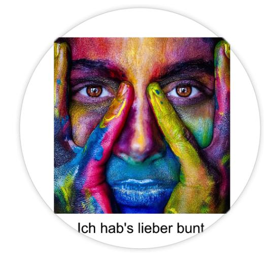 Aufkleber Rund 10cm - Eigenes Design