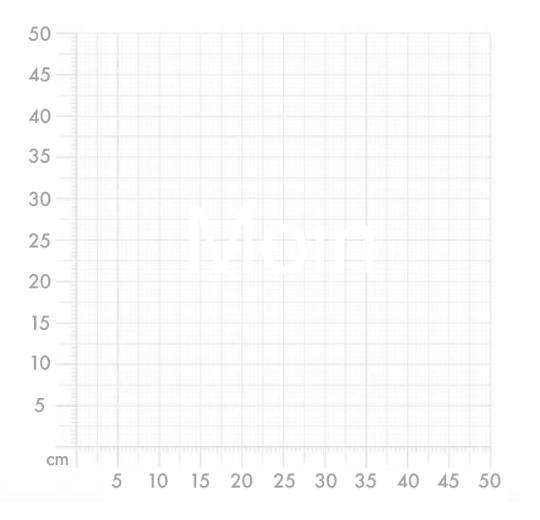 Aufkleber selber gestalten - Arbeitsfläche 50cm x 50cm