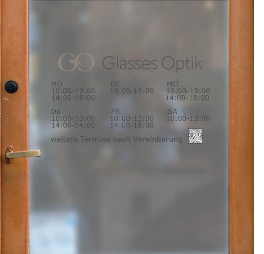 Öffnungszeiten Aufkleber selber gestalten