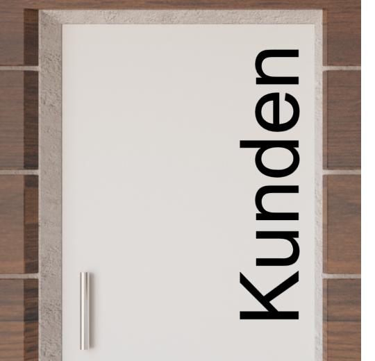 Türaufkleber selber gestalten