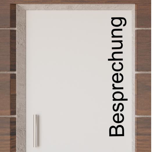 Türaufkleber selber gestalten