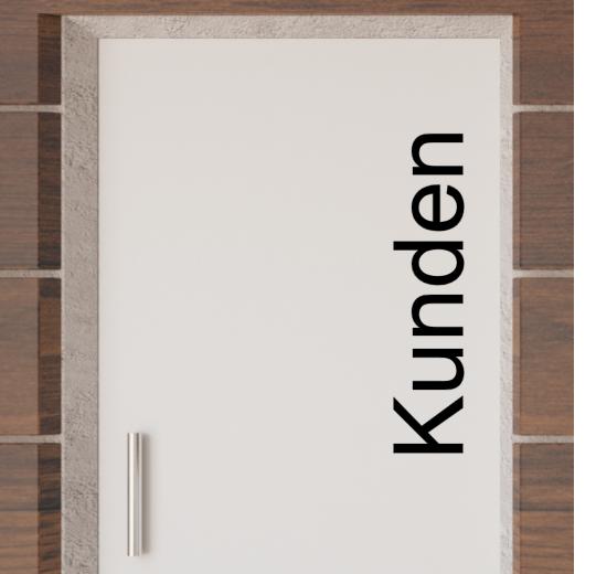 Türaufkleber selber gestalten