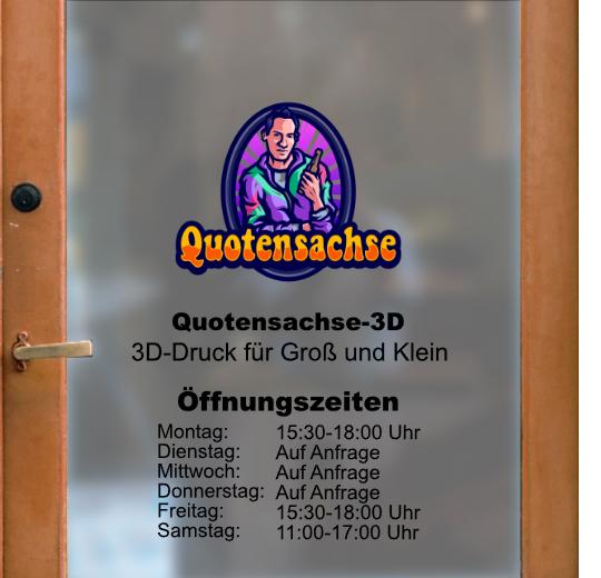 Öffnungszeiten Aufkleber selber gestalten