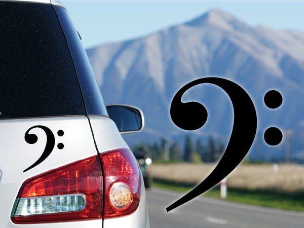 Bassschlüssel Aufkleber