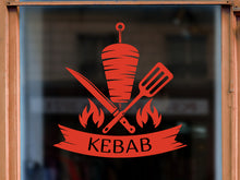 Cargue la imagen en el visor de la galería, etiqueta engomada del cuchillo doner kebab