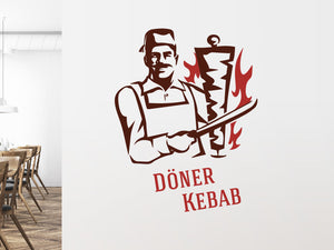 Aufkleber Döner Kebab Meister Verkäufer