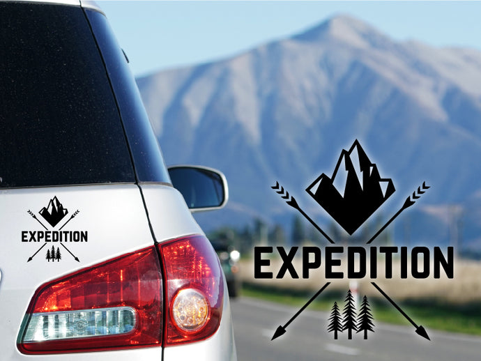 Autoaufkleber Expedition Abenteuer