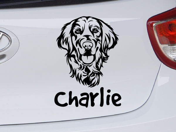 Golden Retriever Autoaufkleber