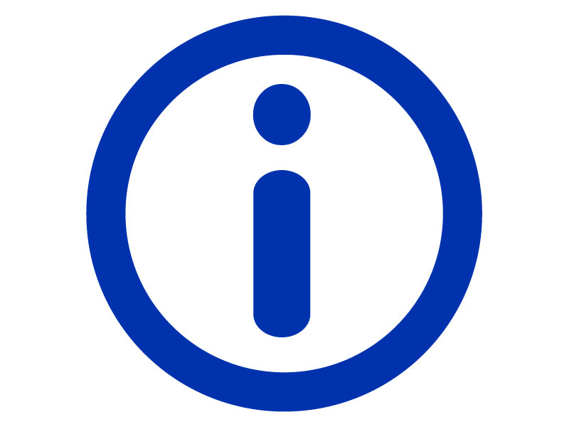 Aufkleber Information Icon