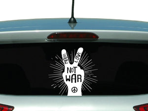 Make Love Not War Aufkleber Sticker